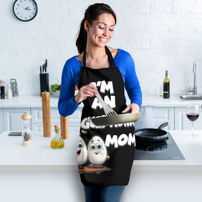 Egg Mom Funny Apron Universal Fit