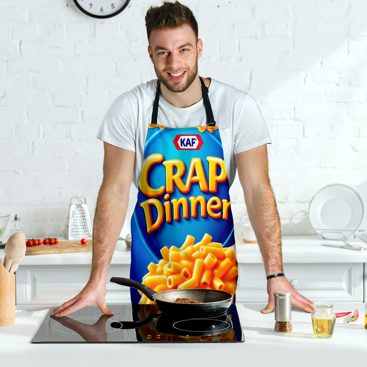 Crap Dinner Funny Apron Universal Fit