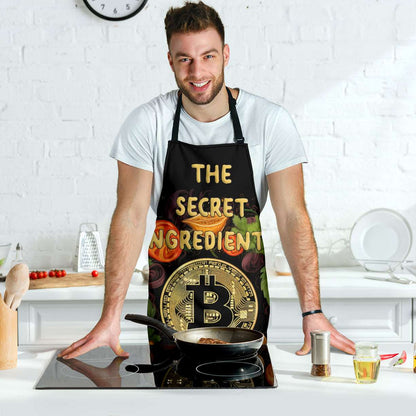 Bitcoin Ingredient Funny Apron Universal Fit