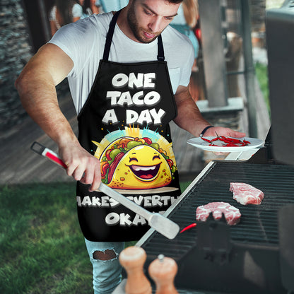 Taco Okay Funny Apron Universal Fit