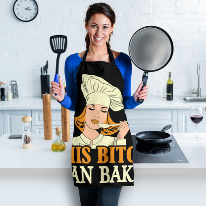 Bitch Bake Funny Apron Universal Fit