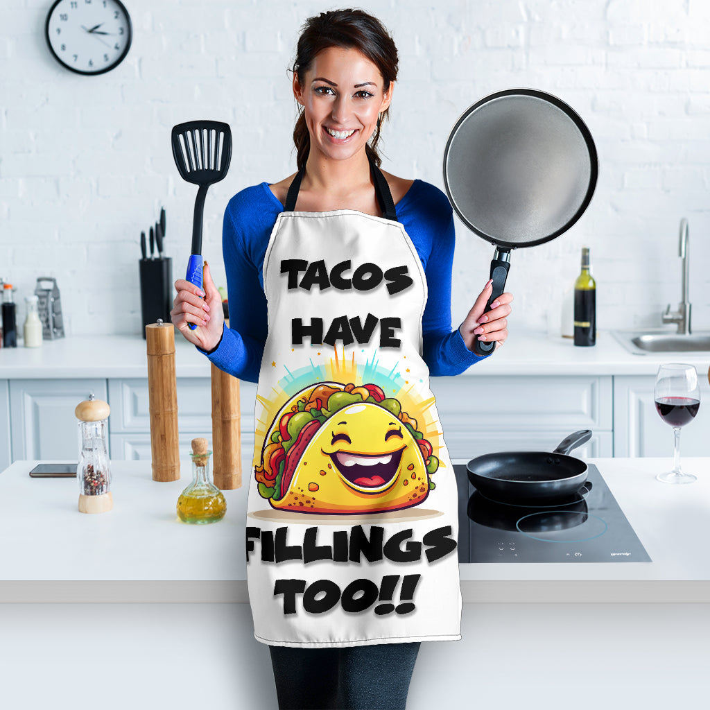 Tacos Fillings Funny Apron Universal Fit