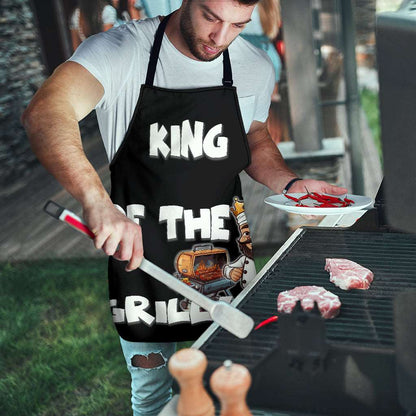 King of The Grill Funny Apron Universal Fit