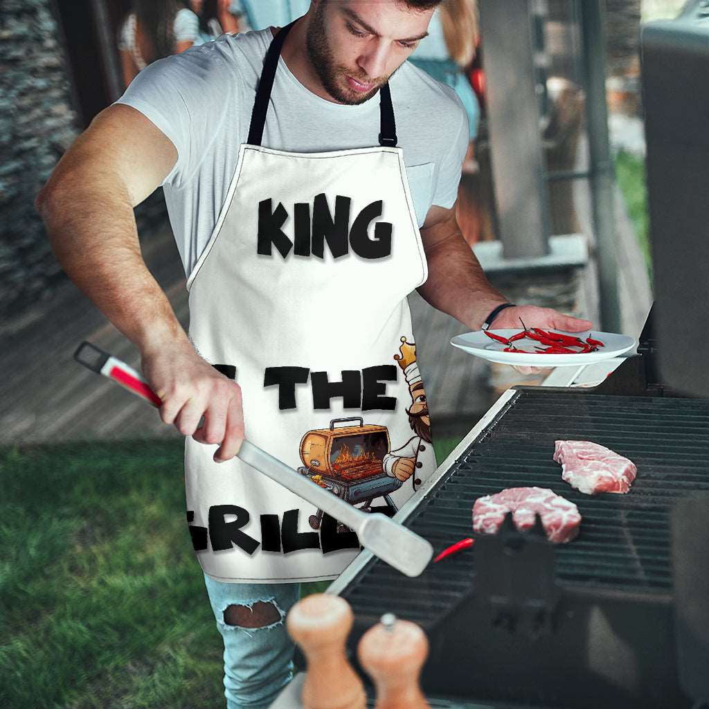 King of The Grill Funny Apron Universal Fit