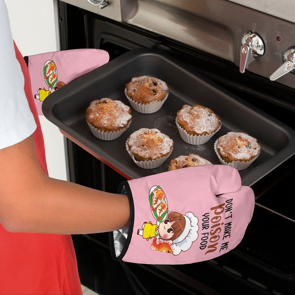 Poison Food Funny Oven Mitts