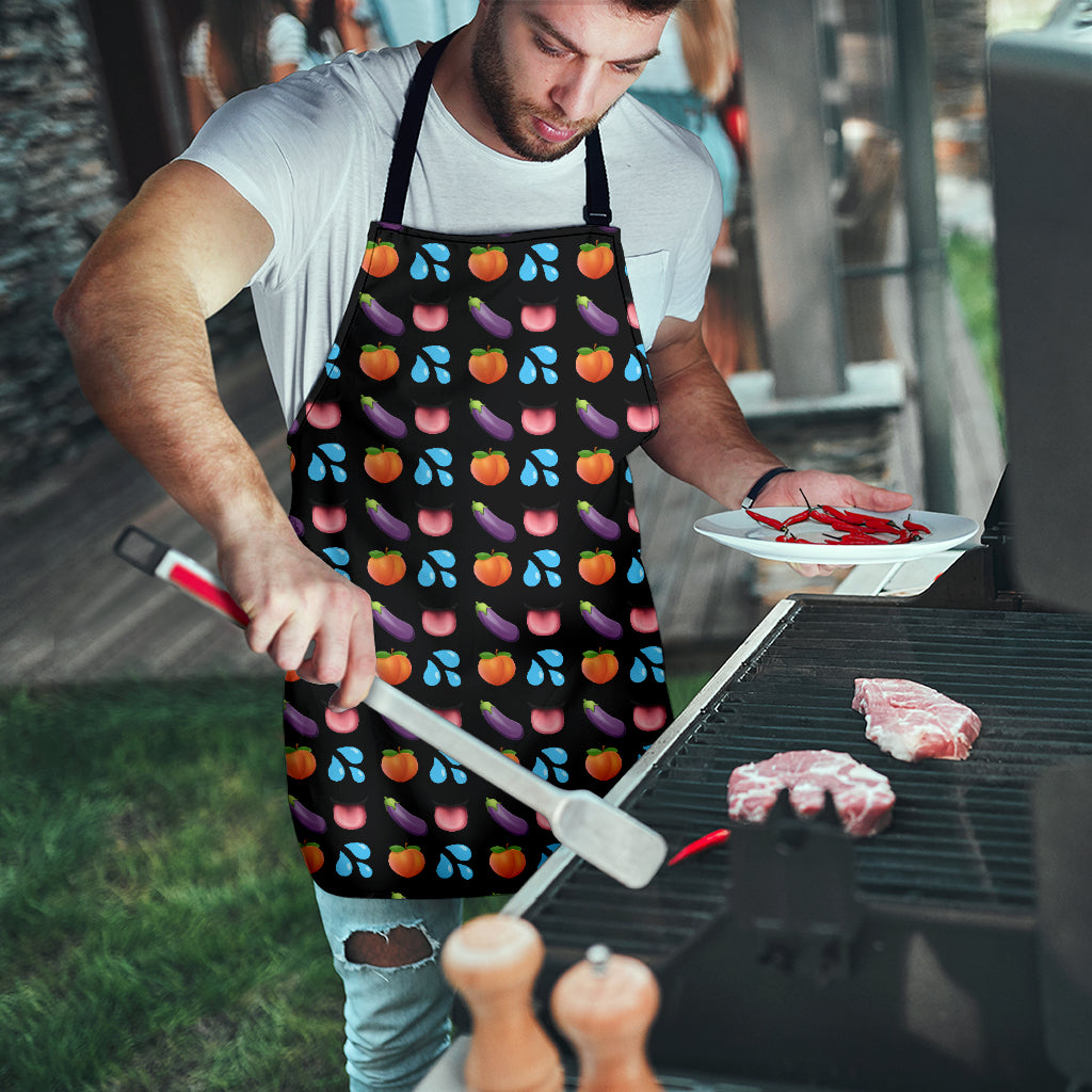 Sex Emoji Funny Apron Universal Fit