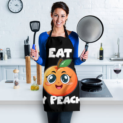 Eat Peach Funny Apron Universal Fit