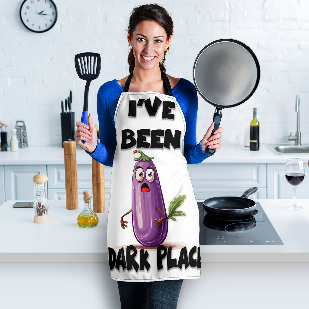 Dark Places Funny Apron Universal Fit