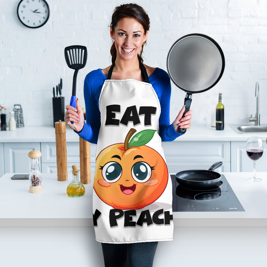 Eat Peach Funny Apron Universal Fit