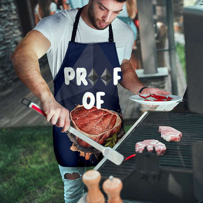 Etherum Proof of Steak Funny Apron Universal Fit