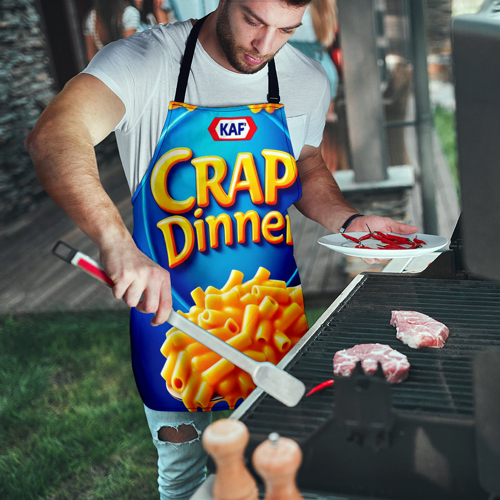 Crap Dinner Funny Apron Universal Fit