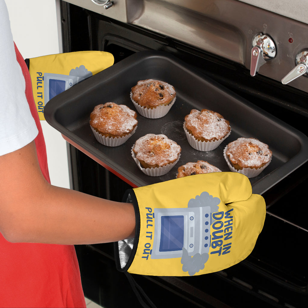 When in doubt Funny Oven Mitts