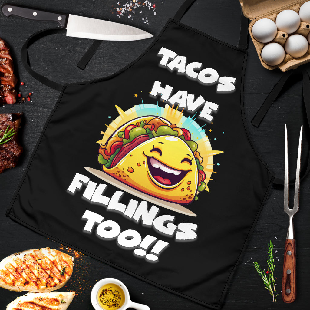 Tablier amusant Tacos Fillings, ajustement universel