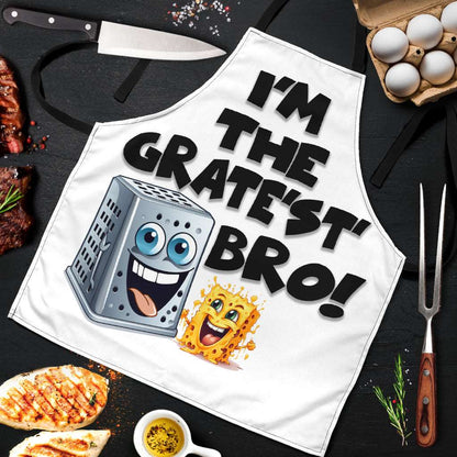 Grate Bro Funny Apron Universal Fit