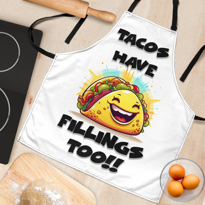 Tacos Fillings Funny Apron Universal Fit