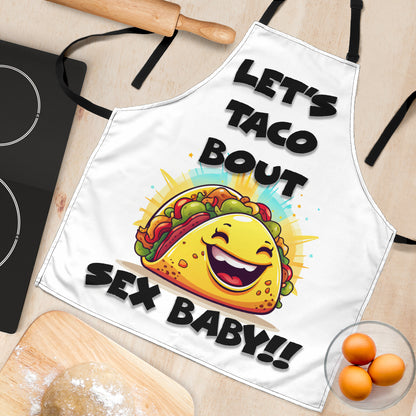 Taco Sex Black Funny Apron Universal Fit