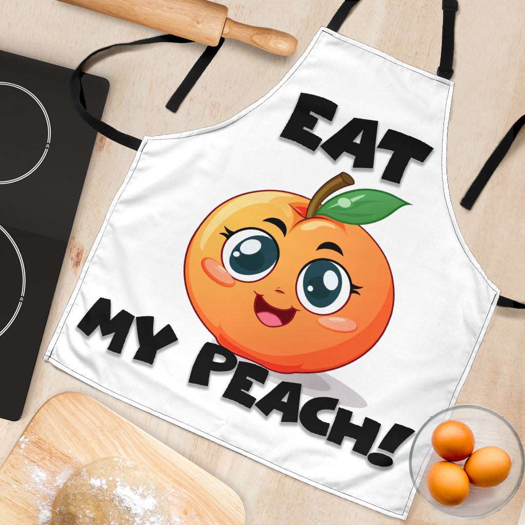 Eat Peach Funny Apron Universal Fit