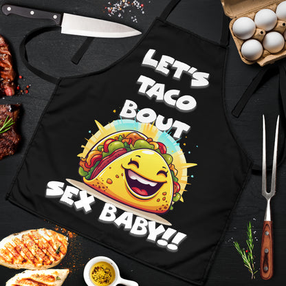 Taco Sex Black Funny Apron Universal Fit