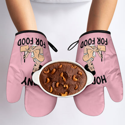 Horny for food Funny Oven Mitts