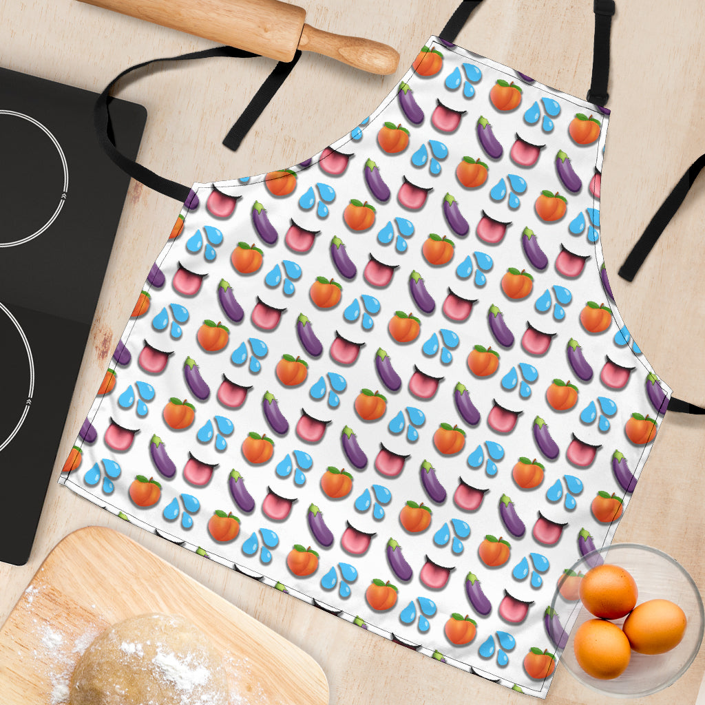 Sex Emoji Funny Apron Universal Fit