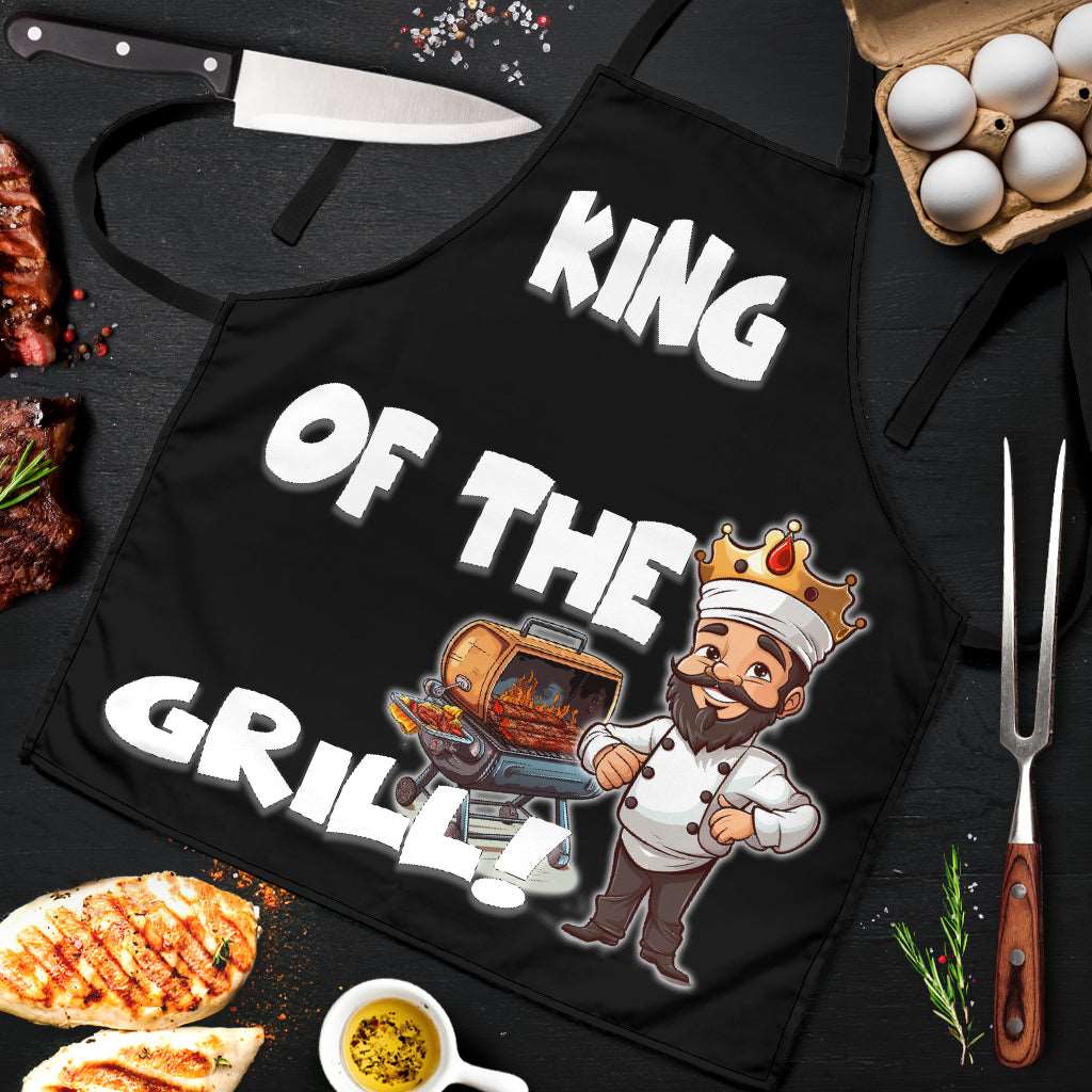 King of The Grill Funny Apron Universal Fit