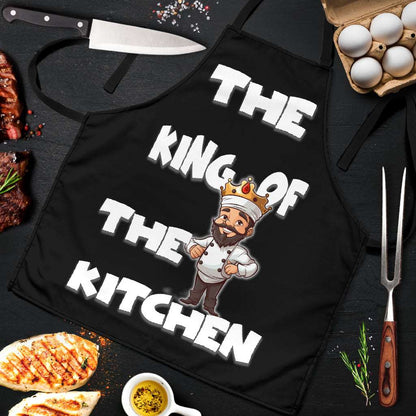 King of Kitchen Funny Apron Universal Fit