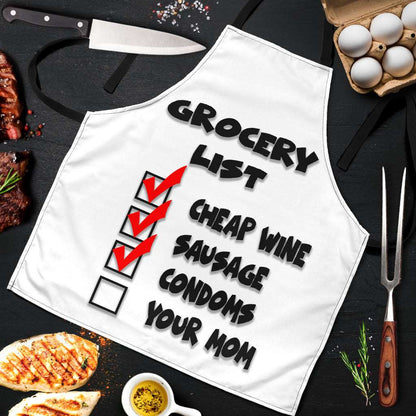 Grocery Funny Apron Universal Fit