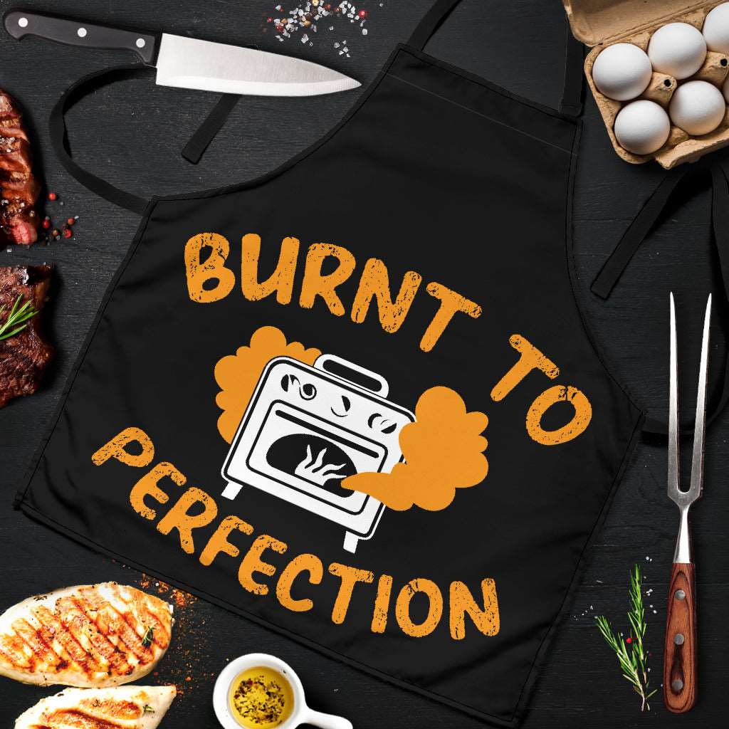 Burnt to perfection Funny Apron Universal Fit