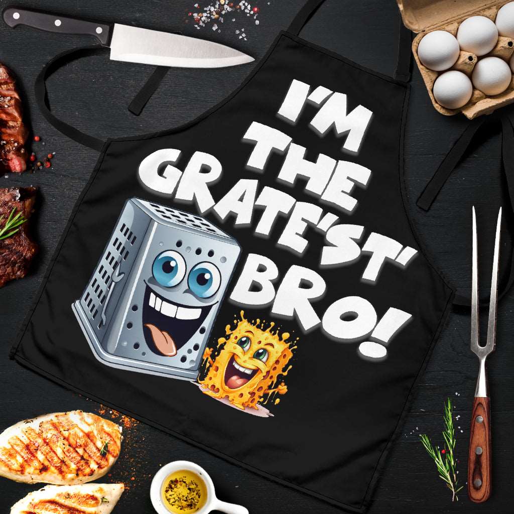 Grate Bro Funny Apron Universal Fit