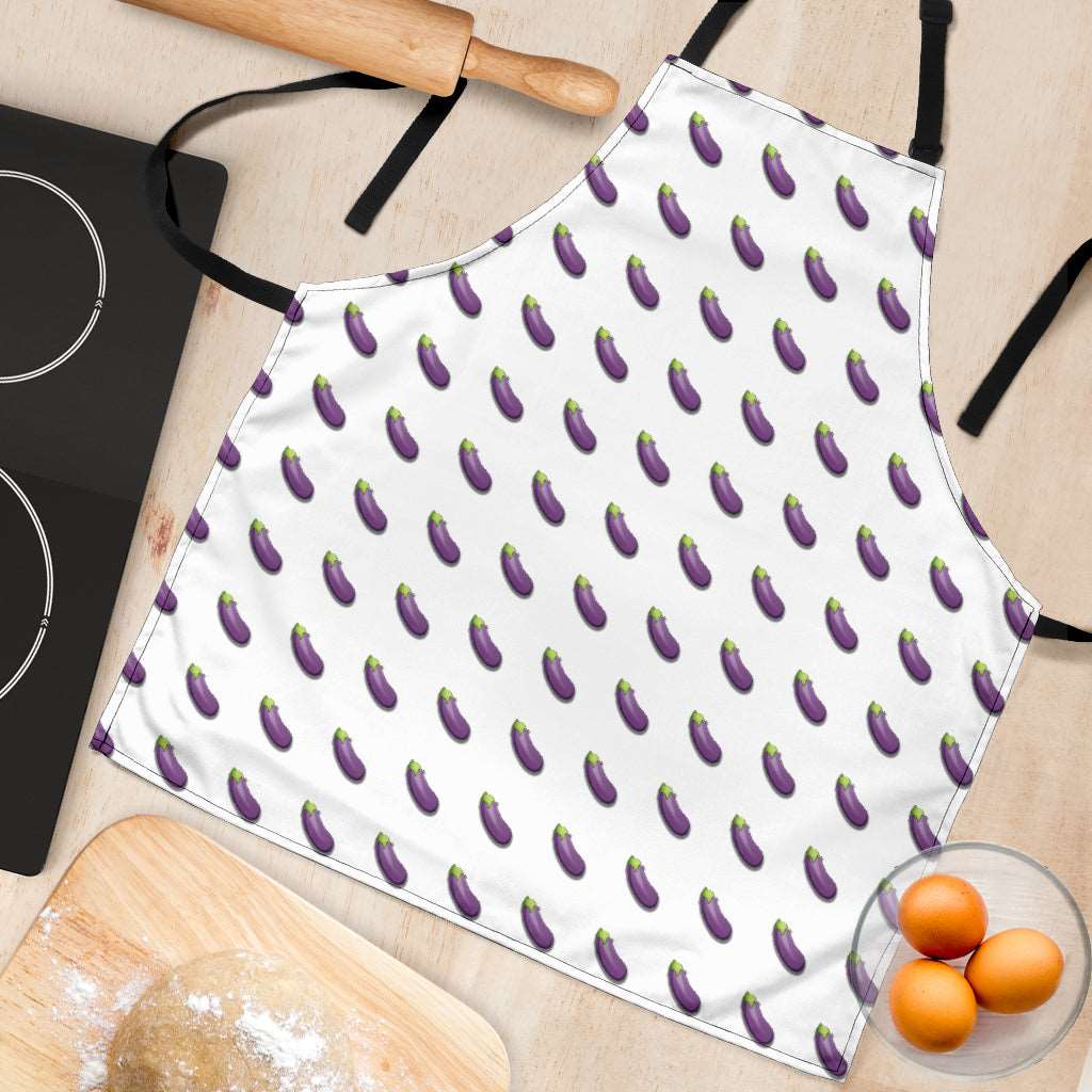 Eggplant Emoji Funny Apron Universal Fit