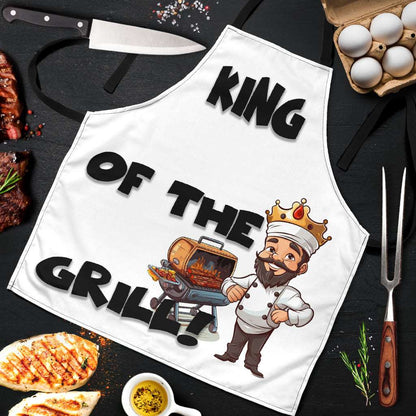 King of The Grill Funny Apron Universal Fit