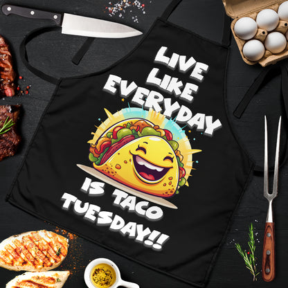 Tablier drôle Taco Tuesday, coupe universelle