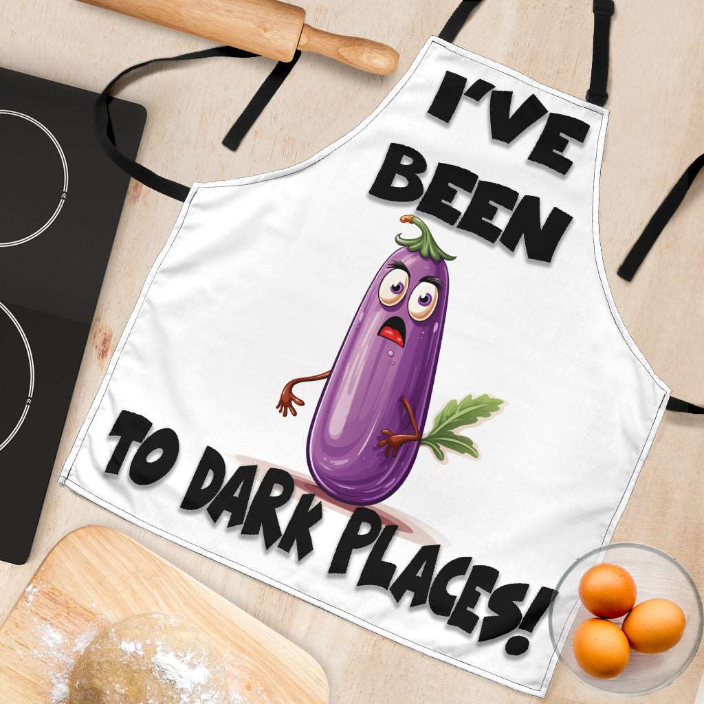 Dark Places Funny Apron Universal Fit