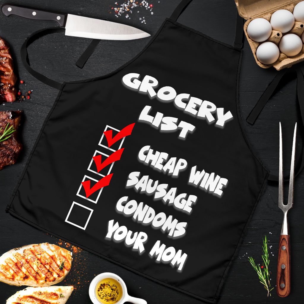 Grocery Funny Apron Universal Fit