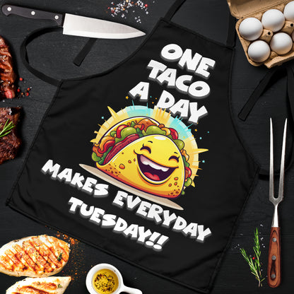 Tablier amusant Taco Tuesday 2, ajustement universel