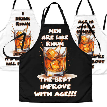 Rhum Themed Funny Aprons Universal Fit