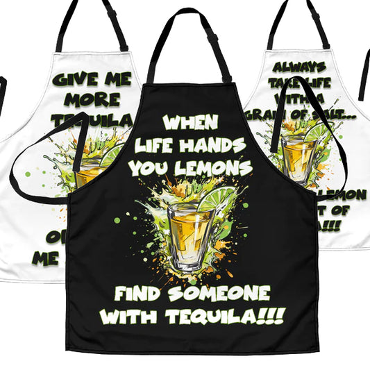 Tequila Themed Funny Aprons Universal Fit