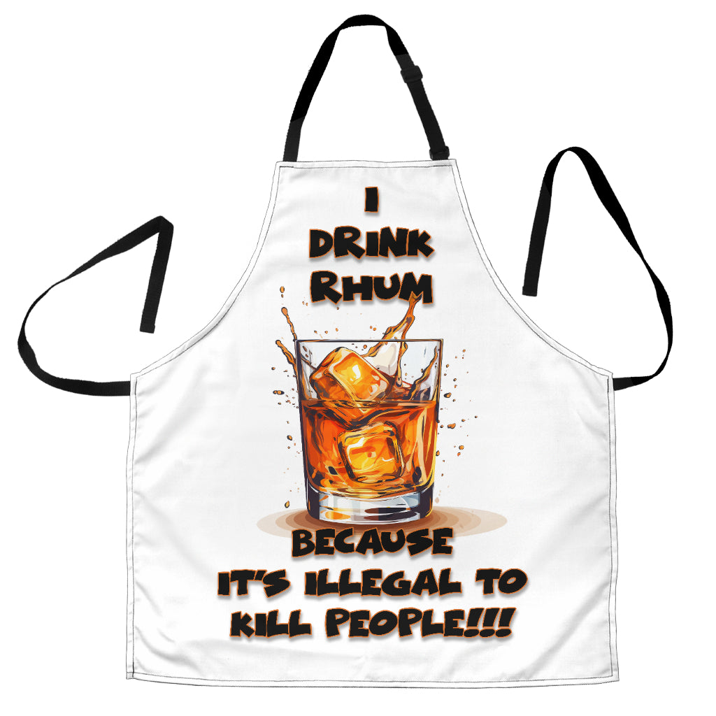 Rhum Themed Funny Aprons Universal Fit