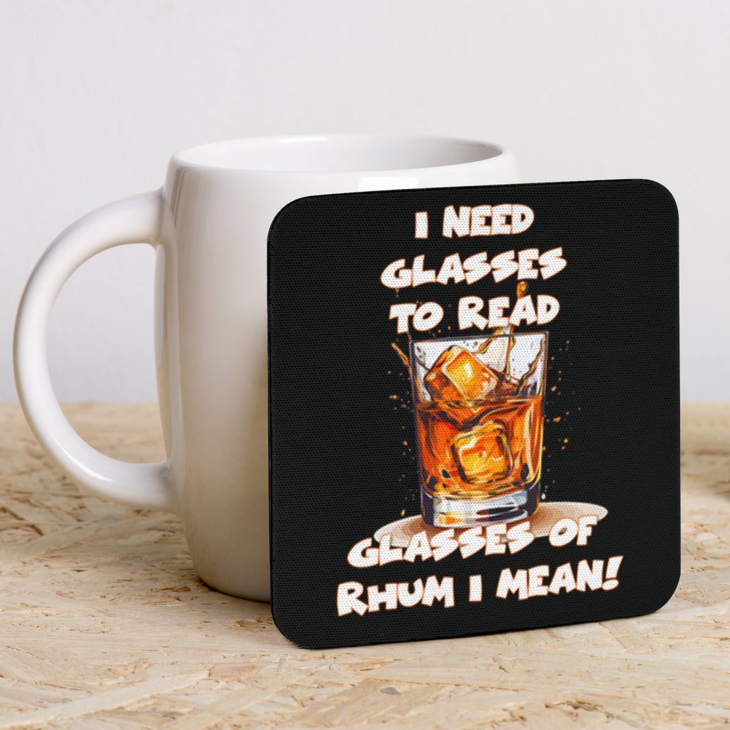 Rhum Themed Funny Coasters (Pack of 6)