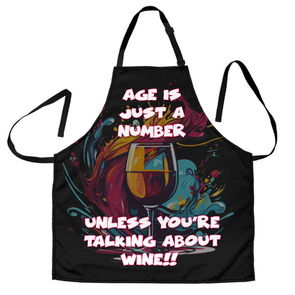 Wine Themed Funny Aprons Universal Fit