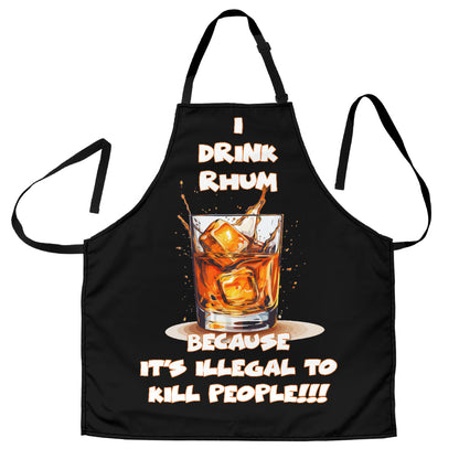 Rhum Themed Funny Aprons Universal Fit