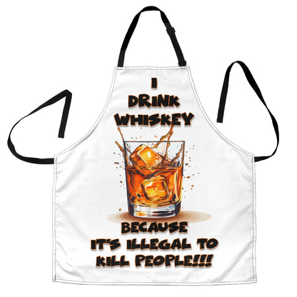 Whiskey Themed Funny Aprons Universal Fit