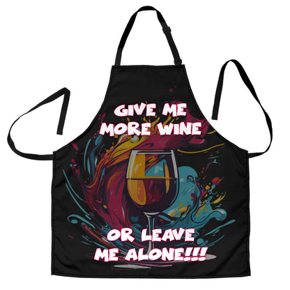 Wine Themed Funny Aprons Universal Fit