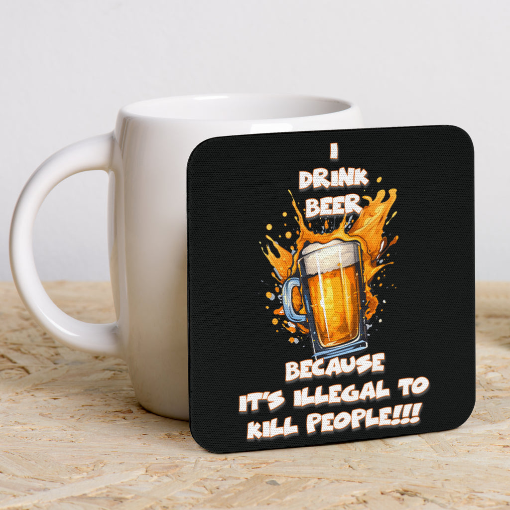 Beer Themed Funny Coasters (Pack of 6)