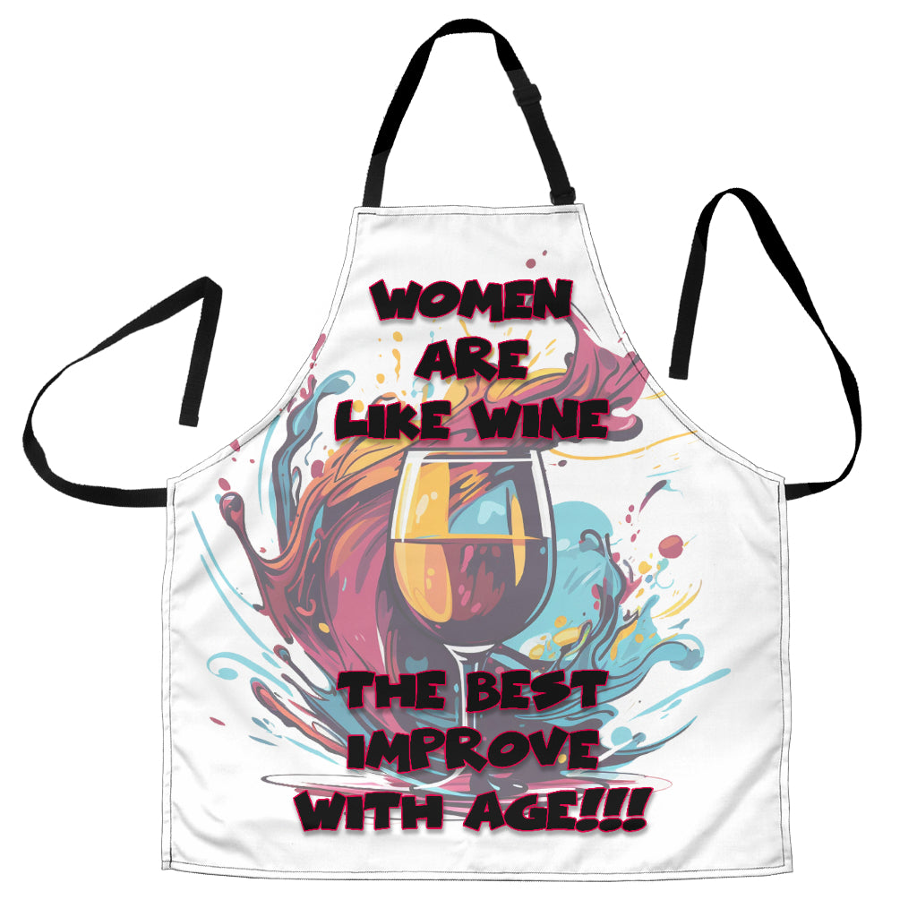 Wine Themed Funny Aprons Universal Fit