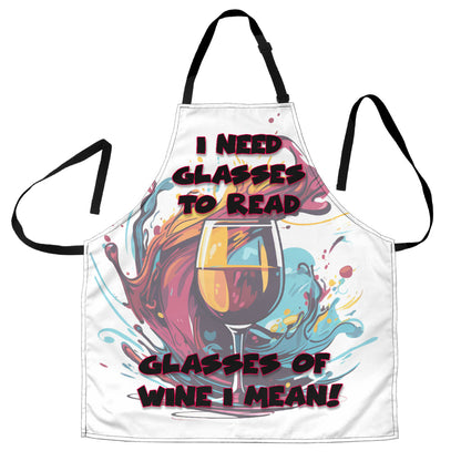 Wine Themed Funny Aprons Universal Fit