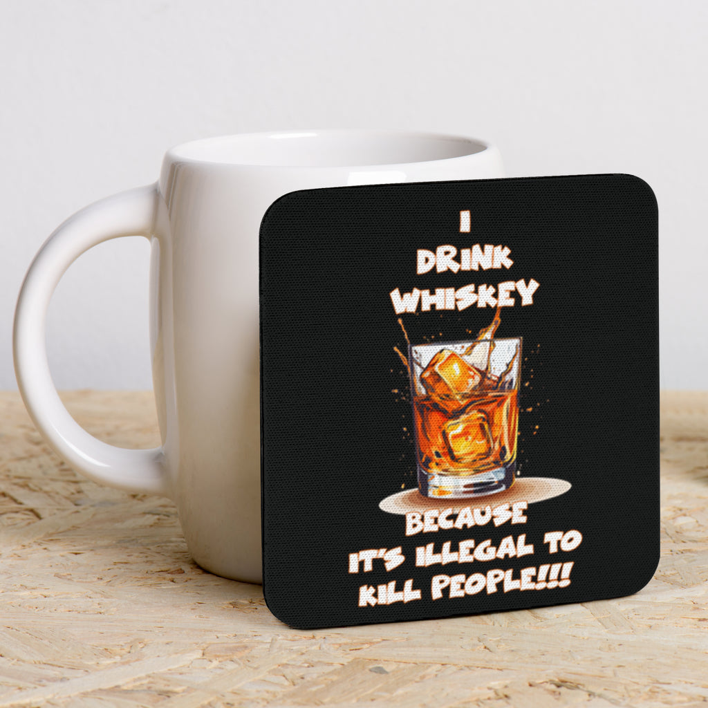 Whiskey Themed Funny Coasters (Pack of 6)