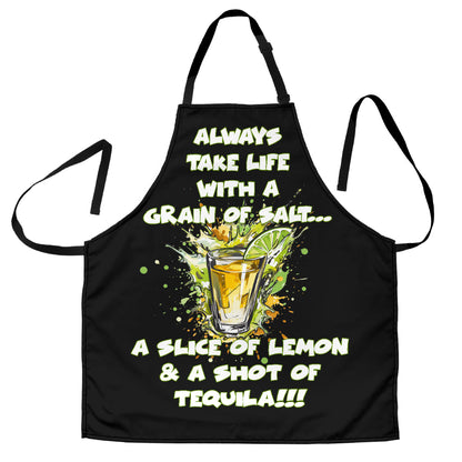 Tequila Themed Funny Aprons Universal Fit