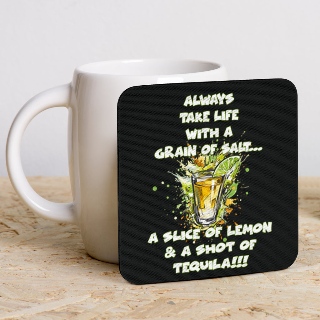 Tequila Themed Funny Coasters (Set of 6)