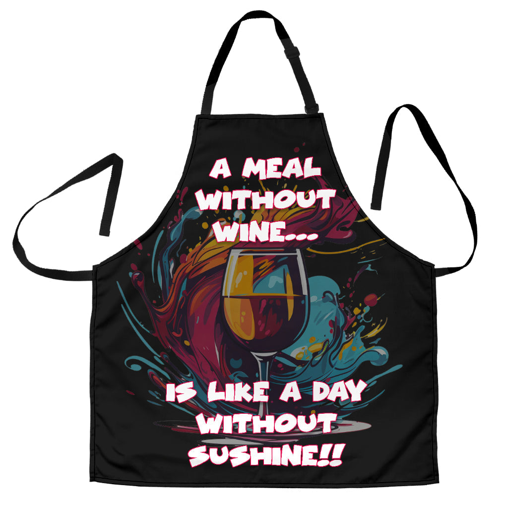 Wine Themed Funny Aprons Universal Fit